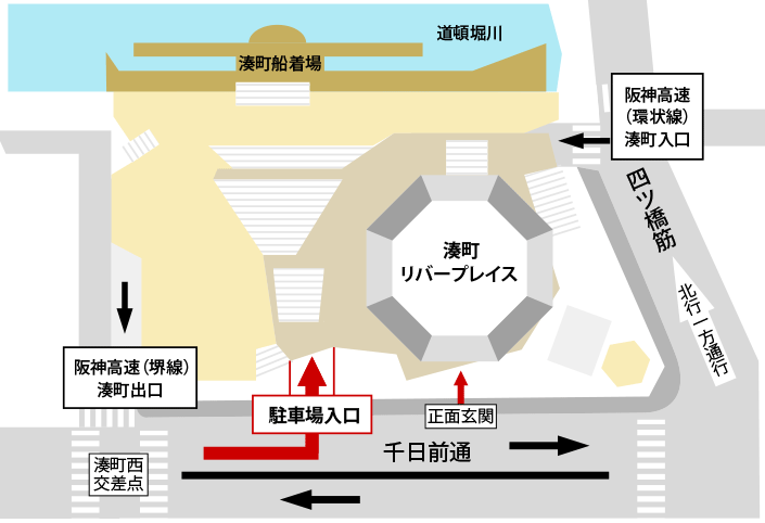 湊町リバープレイス内の駐車場｜大阪の弁護士による不動産専門サイト